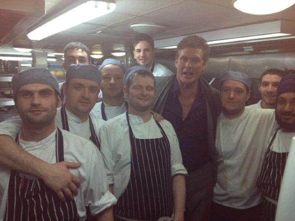 The hoff dropped in!