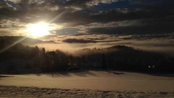 IdaaAndreassen's tweet photo. #nrkvinter morgendis i Nissedal 2 http://t.co/hhxLLZ1A