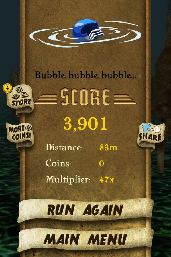 odhoy's tweet photo. I got 3,901 points while escaping from demon monkeys. Beat that! http://t.co/HjyAZfBo #TempleRun http://t.co/jbULvJwl