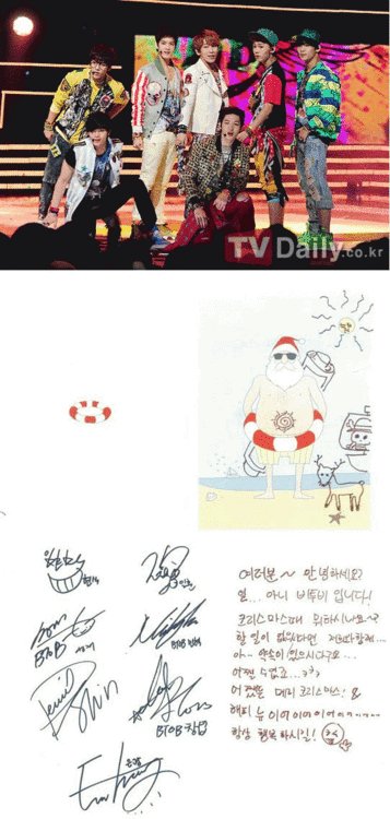 BTOB_Official's tweet photo. [NEWS] #BtoB’s Christmas Message - What is everyone doing this Christmas? (©: SOURCE: TV DAILY) http://t.co/vBiI5HmI