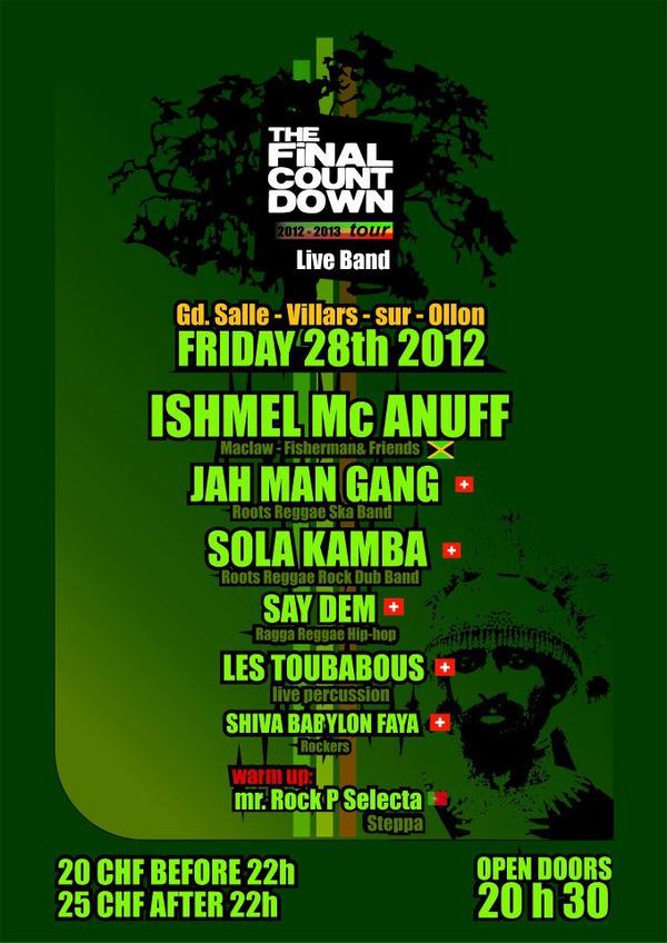 - Ishmel McAnuff - Jah Man Gang - Sola Kamba
- Say Dem - Les Toubabous - Shiva Babylon Faya

facebook.com/groups/4971464…