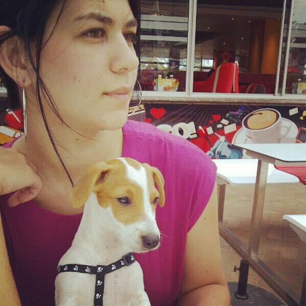 Marley and me... enjoying the beach view!