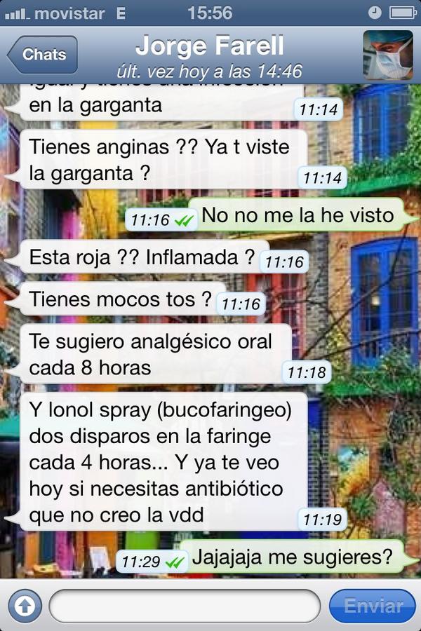 lorespl's tweet photo. Esto es lo que pasa cuando tu novio es un doctor @jfarellqx http://t.co/9OIOXc0N