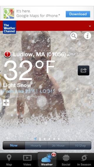 The #Weather in Ludlow, MA is Light Snow, 32°
Visit weather.com for more