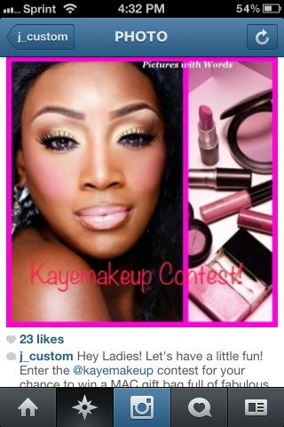 kayemakeup's tweet photo. #kayemakeup contest follow @kayemakeup on Twitter &amp; Instagram post a pic of your makeup.Winner will be picked 12/31/12 http://t.co/nMuVZi0E