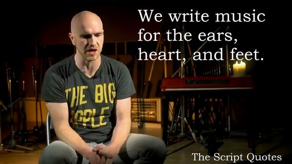IndoScriptFans's tweet photo. "We write music for the ears, heart, and feet" #scriptquotes http://t.co/gJQNYRBN