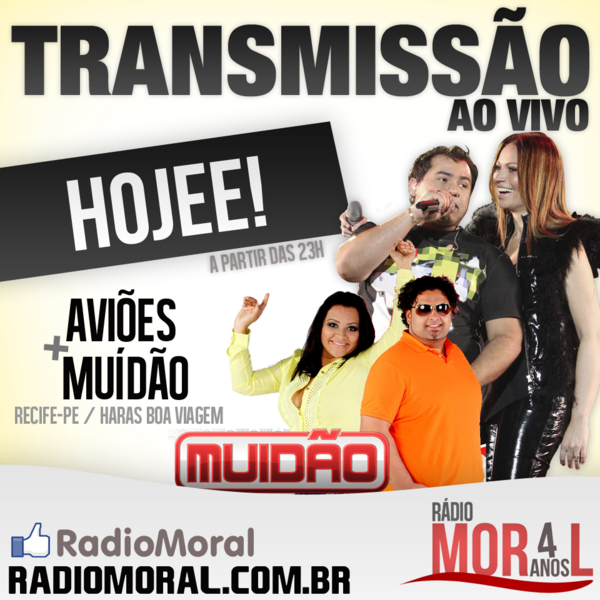 T2Publicidade's tweet photo. Hoje, @Muidao_ e @AvioesdoForro_ ao vivo na @RadioMoral direto de Recife/PE
@MarciaFellipe @rod_bala @Felipe_Lemos_
http://t.co/nDTc23I0