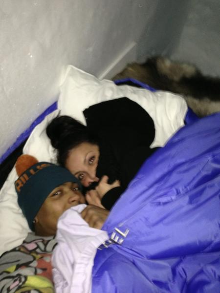 LittleMix's tweet photo. Me n @jordan_banjo sleeping in the ice room :) http://t.co/VLboaw65