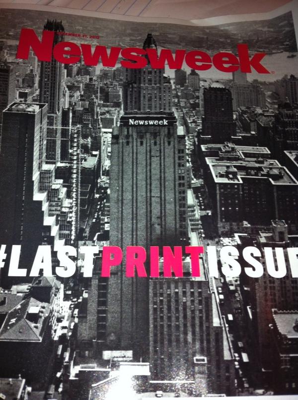therosholive's tweet image. My last print issue of #newsweek came in the mail. I have mixed feelings about this. #repcomm