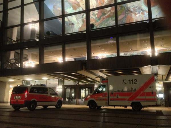 In front of 'Gewandhaus' in Leipzig.