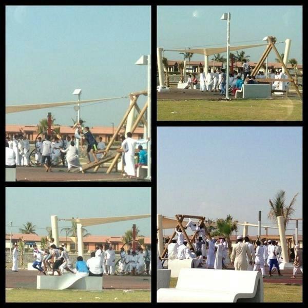 HashKSA's tweet photo. صورة ترند: قام مجموعة الطلاب بعد خروجهم من المدارس بالذهاب إلى كورنيش #جدة الشمالي ومحاولة التكسير والتخريب بلا رقيب ! http://t.co/kOrgHHU4