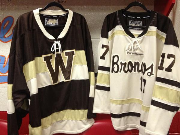 western michigan university hockey jersey