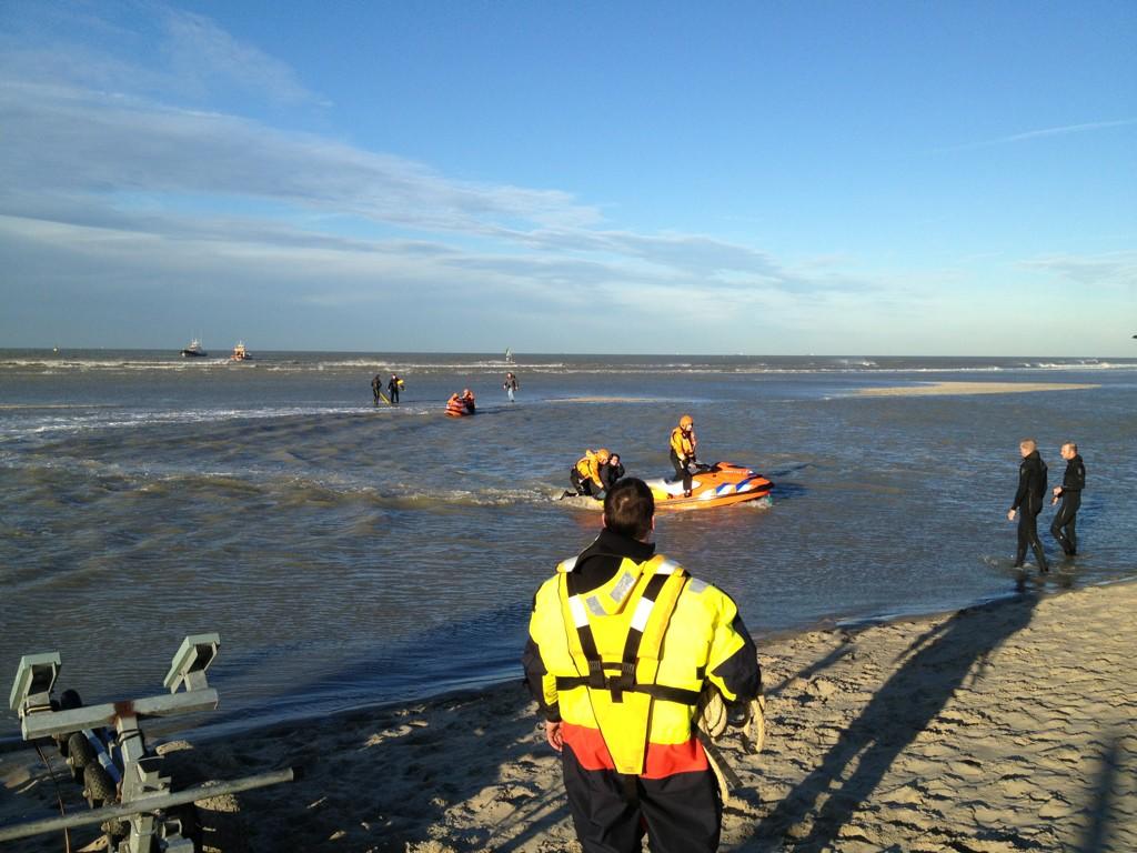 Zeehonden getuige van redding op de Zandmotor Zeehonden getuige van redding op de Zandmotor