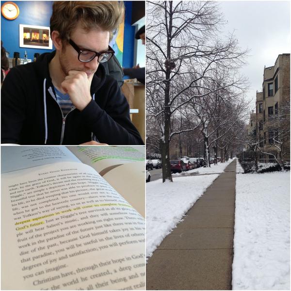 A perfect morning in Evanston for a book club meeting (w/ @andrewbelle). #everygoodendeavor