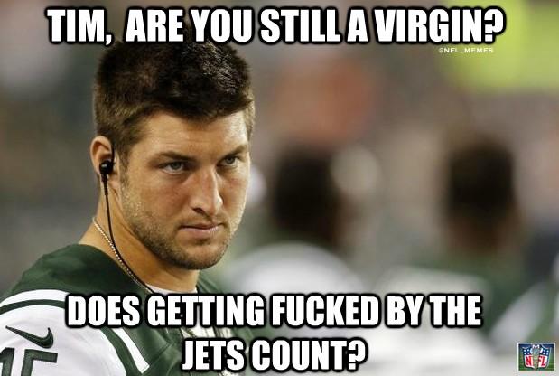 Avenue fingeraftryk ledsage NFL Memes on Twitter: "BREAKING: Tim Tebow no longer a virgin!  http://t.co/JrsYdSx9" / Twitter