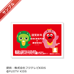 namikids23's tweet photo. 「ガチャピン・ムック_3」の年賀状を送りました。http://t.co/SyLnLtSv http://t.co/le4QaVga