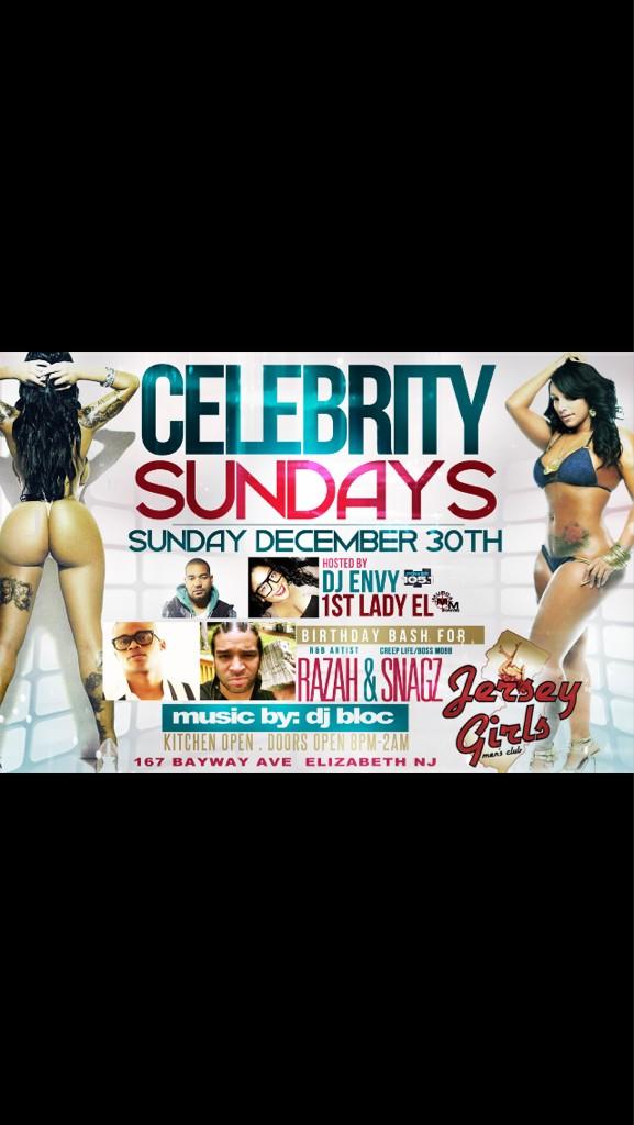 CJ_CHARISMA's tweet photo. Mananaaaa. My boo'd @imbadder @alishaCnS @andybar69 @1stLadyEL @ILUVVJESS #JerseyGirlsOnSundays 8pm-2am!!! http://t.co/AfldZkZg