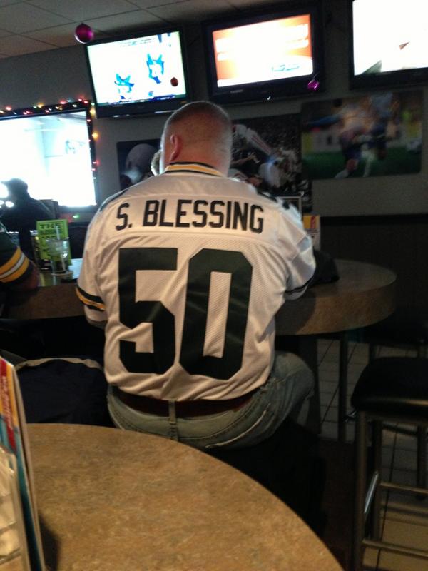I thought the Packers leading tackler was M. Blessing, not S.Blessing
#personalizedjerseys.