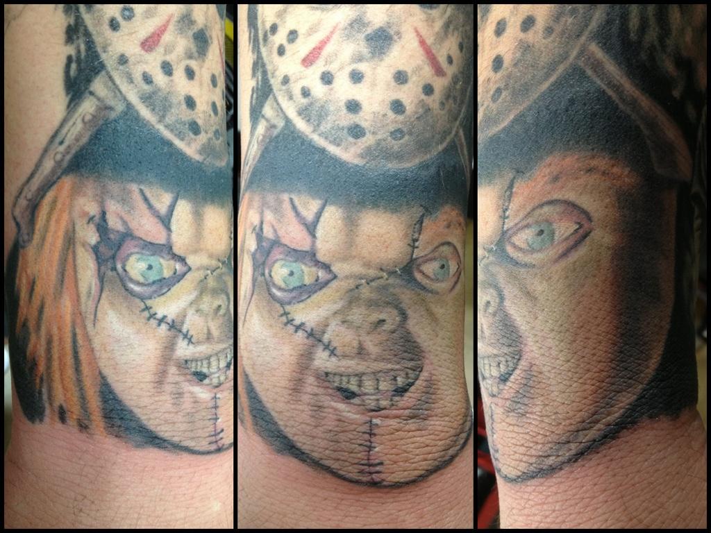 Trap Ink Tattoos on X: "#chucky #tattoo made by #nickjackson at #trapinktattoos Check us out at http://t.co/FB4qb68k http://t.co/u4KttFgC" / X