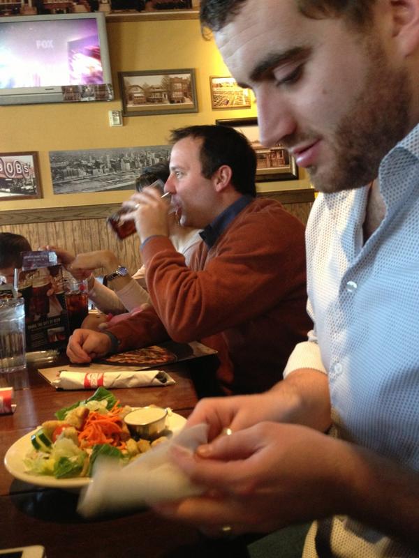 iamwhetzel's tweet image. @GeoffreyPayne practicing what he preaches- rolling in the new year with #newyouresolution