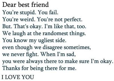 Dear Best Friend 