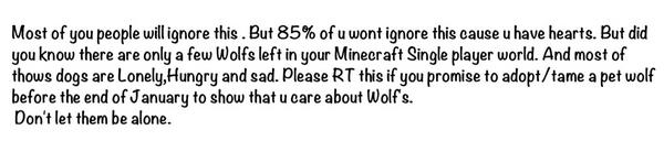 Minecraft Wolf tweet media