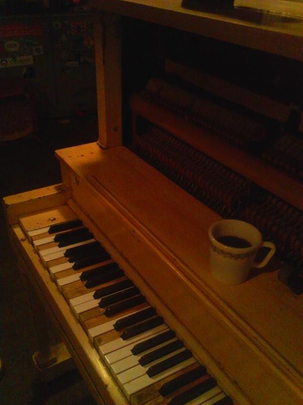 max11graves's tweet photo. Late night coffee smoking song writing. http://t.co/169XZhSs