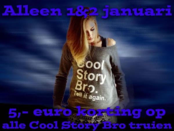 SwagClothes's tweet photo. Alleen morgen en overmorgen 5,- euro korting op alle Cool Story Bro truien uit onze webshop! http://t.co/gxb4dAad