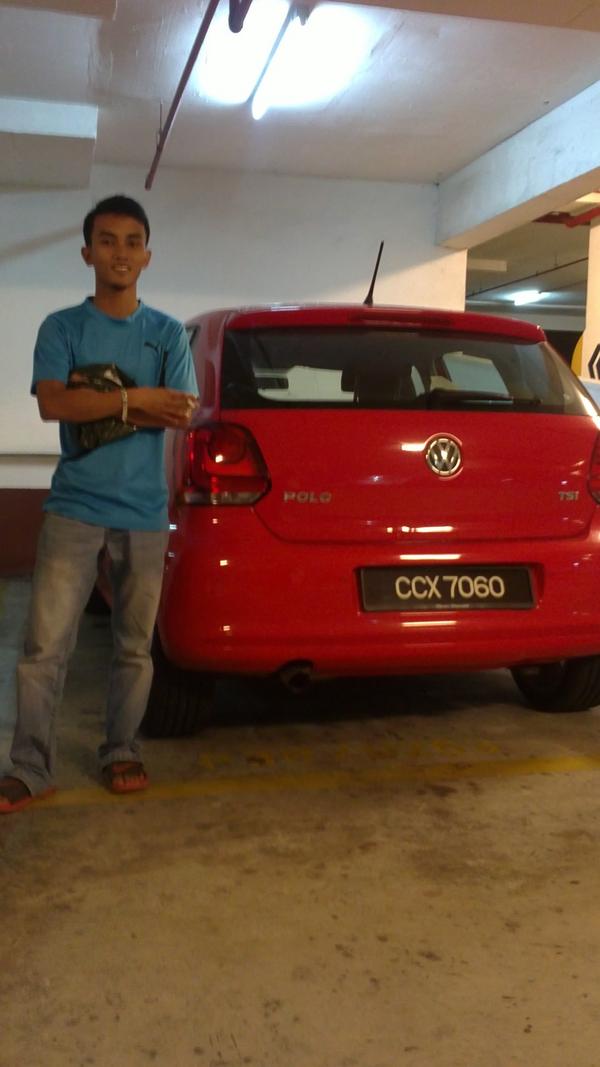z4k13_k's tweet image. With my new #VW #PoloTSI @Megamall @KuantanTV