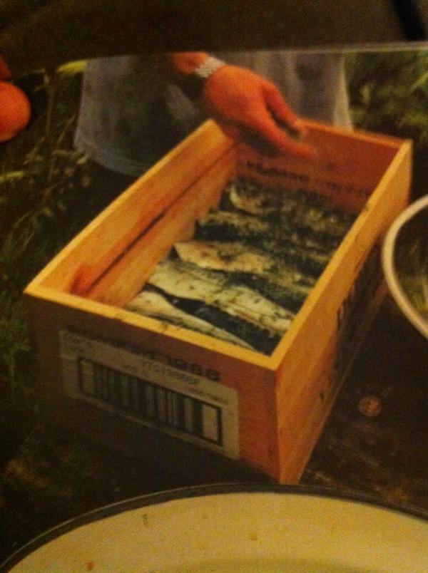 GFCarnivore's tweet photo. Does anyone have a wooden box like this? The kind that fancy booze, particularly wine comes in, ask your parents. :-) http://t.co/JiO387tJ