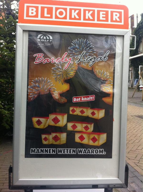 astridpoot's tweet image. barely legal, dat knalt! mannen weten waarom #creativecopy