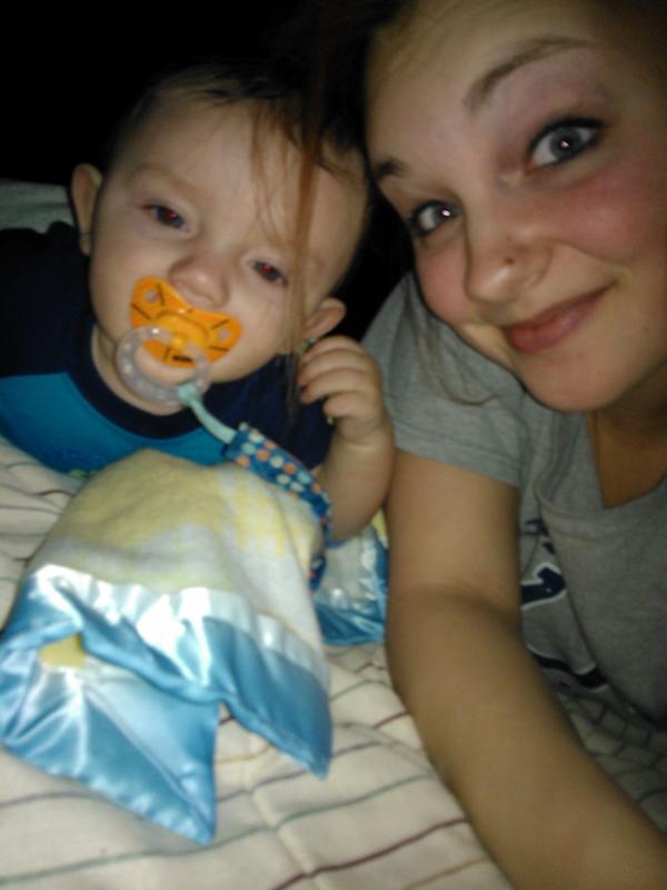 braandynicole's tweet image. bringing in the new year with my boy! #lovemyson #learningtocrawl