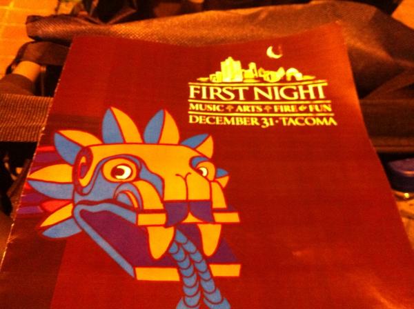 First Night New Years celebration about to get underway in Tacoma. I can hear the world's shortest parade coming!!