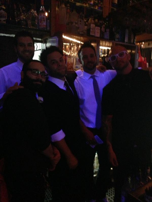 EricLevit's tweet photo. #nye2013 @SharkeezNewport with @AndyBalmore @tweetthedeetsBJ Binger and Grandma. #year9 http://t.co/rOcF2xeD