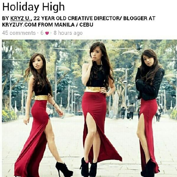 stylestaple's tweet photo. Ms. Kryz Uy wearing Style Staple's Belted Emily High Slit Dress. Visit http://t.co/tuyMzOJP.  @stylestaple @kryzzzie http://t.co/MIiMa0hf