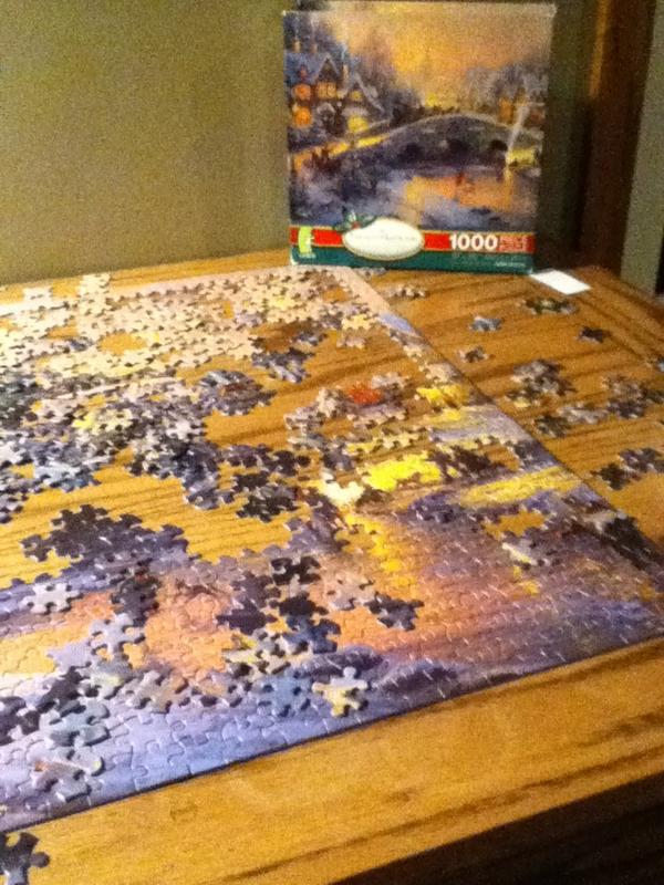 AlyssaBerens's tweet image. Working on a thousand piece puzzle... Tough work ;) #christmasbreak #relaxingfun #puzzle