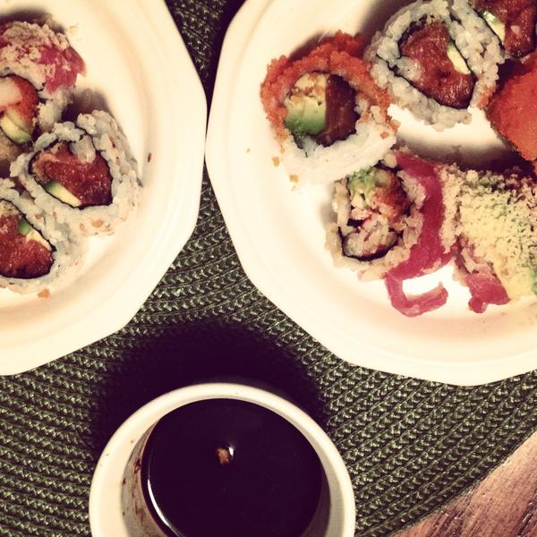 lexamat's tweet image. JUST GOT SUSHI WASTED #rubmybelly #noreally #rubit