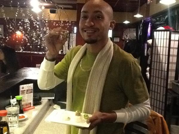 Benzzten's tweet photo. Who needs Black eyed peas to start the New Year off right @FujiSushi_Tulsa. #Uzura is a #Delicious #Delicacy. http://t.co/egAkEpbm