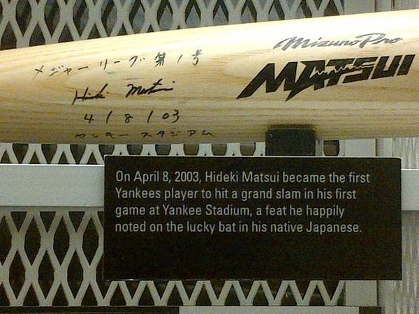 Jeff_Idelson's tweet photo. Thanks for showing America your class, dignity+great ability, #Matsui.  Cooperstown wishes you much health+happiness. http://t.co/WKZEEsEw