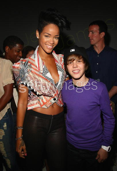 took this photo less than 4 years ago....they grow up so fast  #justinbieber #rihanna #gettyimages #theowargo