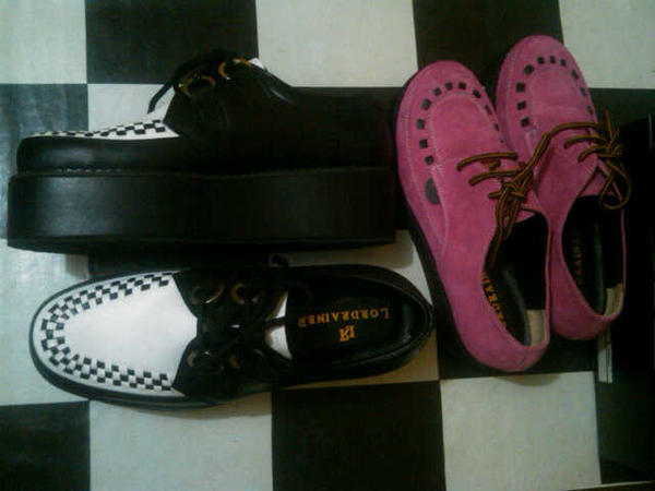 LordraineR's tweet image. Best seller! #2010 #LRcollection "CREEPERS double sole" its so rockabilly dude!