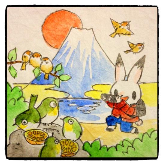 初夢日記。富士五湖にバードウォッチングに。どこを探してもスズメとメジロしかいないよ〜と言ってうなされる。せめてタカが観察できればいい線いってのにナー。 Shared via #FotorPES 