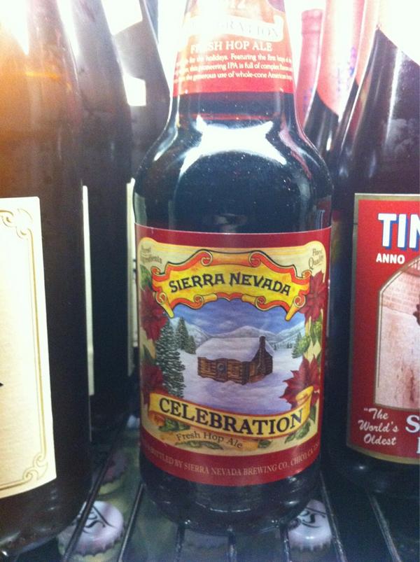FannysAleHouse's tweet photo. THIS just found its way into our fridge! Sierra Nevada CELEBRATION ALE!! Keep the party going with this fresh-hop ale! http://t.co/MSoCfiXx