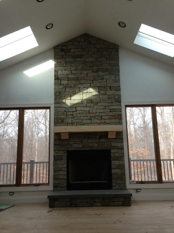 Natural Stone Fireplace