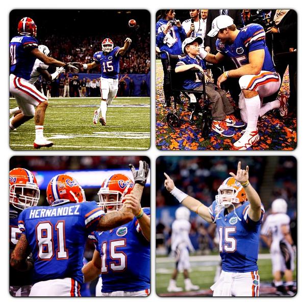 TimTebow's tweet image. It's great to be with the fam in New Orleans! Awesome memories in this stadium... #GoGators