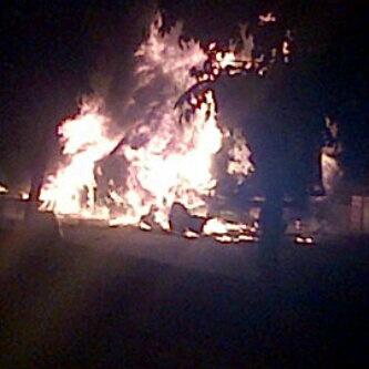 vehículos incinerados asonada Codazzi vehículos incinerados asonada Codazzi