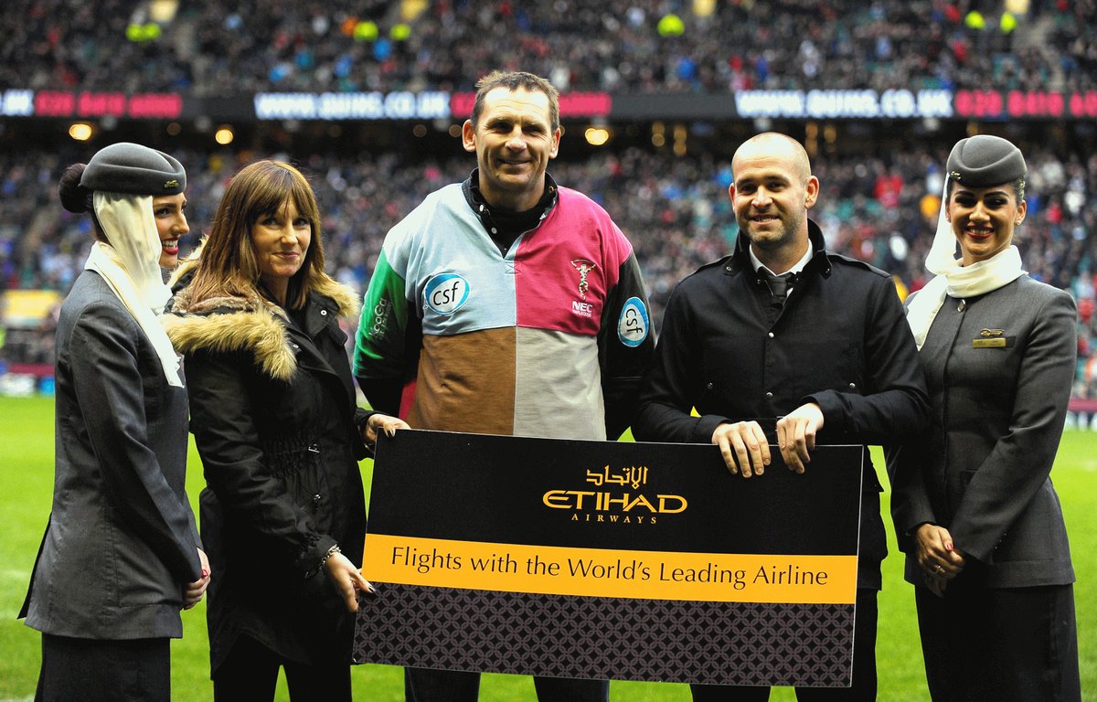 etihad's tweet photo. Congratulations to our #Etihad Airways @Queensland competition winner David Nesling at #BigGame5 with @QuinsRugbyUnion http://t.co/auau5cVw