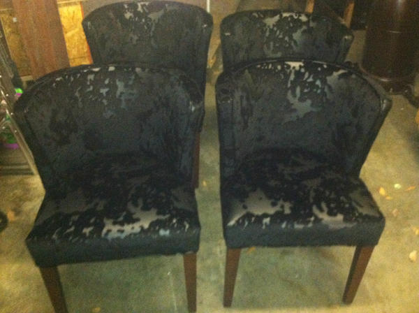 Sneak peak of some of our custom upholstery... #sitonthis #sexyseats #blackonblack