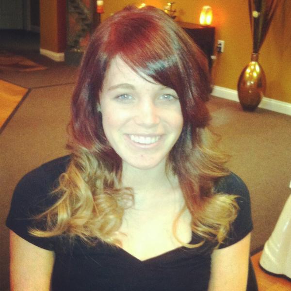 Red ombre. Its beautiful mandy! #renewedspirit