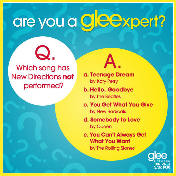 GianellaGalvez's tweet image. "@GLEEonFOX: Are you a #glee expert? See if you can answer this question: http://t.co/nCeZTbza" A that song it's singing by Blaine #GoGleeks
